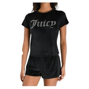 New 2-piece Juicy Couture sleep set, lounge set tracksuit, shorts and t-shirt.